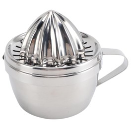 Jiawu Manual Citrus Juicer, Stainless Steel Orange Lemon Grapefruit Juicer, Easy to Use Kitchen Gadget for Fresh Juice