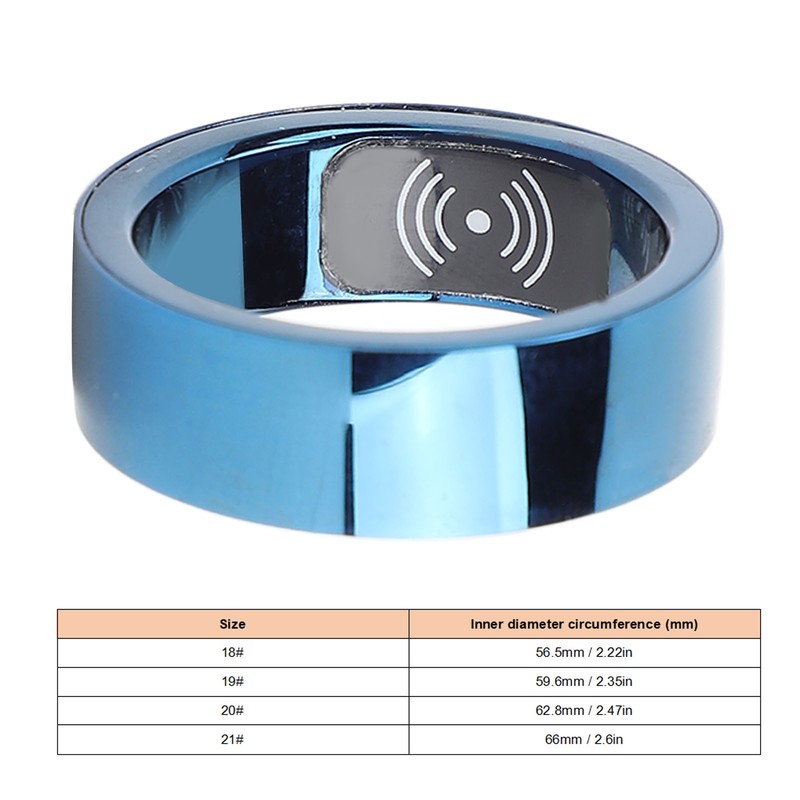 Smart Health Ring Sleep Monitoring IP68 Waterproof Bluetooth Fitness Tracker