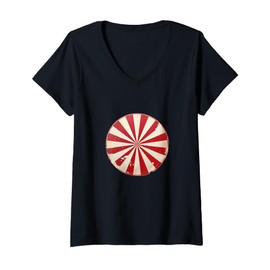 Womens #snirt Retro Japan Flag T-Shirt Motif, Retro Hoodie Vintage V-Neck T-Shirt