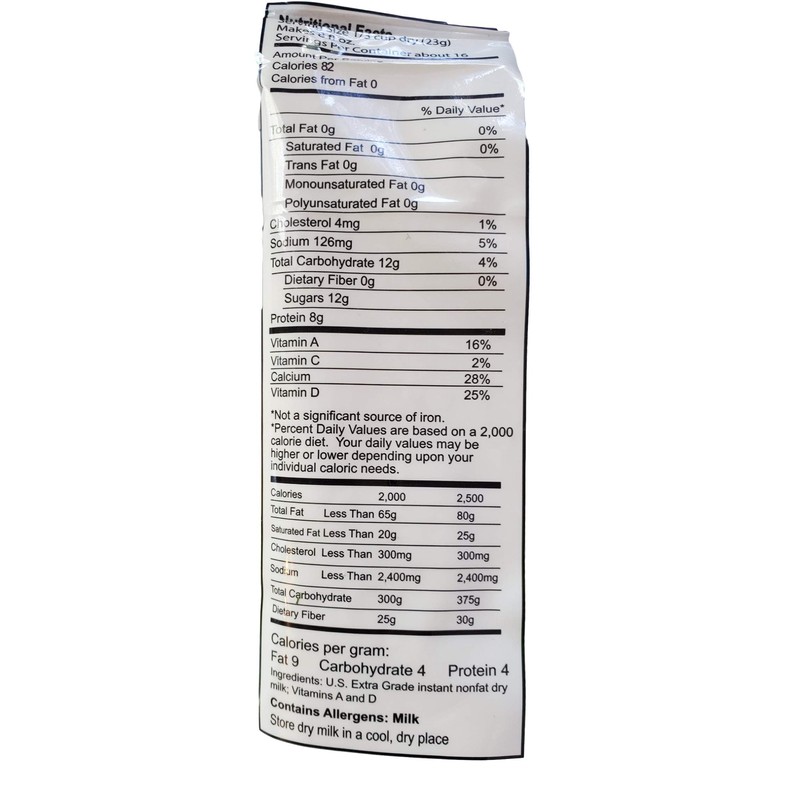 Mountain Maid Instant Nonfat Dry Milk Powder 12.8 Oz Fortified