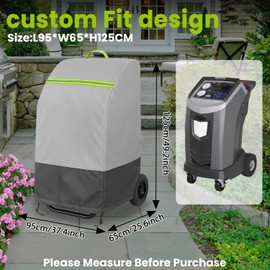 Dust Cover for Robinair A/C, Cover for Robinair A/C | Waterproof, UV Resistant, and Windproof | Compatible with Robinair 34288NI, 34788NI/ AC1234-9, AC1234-4 | 600D Oxford | With Reflective Strips.