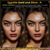 24pcs Gold and Silver Glitter Freckles Face, Sparkle Freckles, Glow