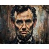 Abraham Lincoln oil painting 8x10 Print