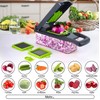 Etievort 16-in-1 Vegetable Cutter, Mandolin Slicer Dicer with 7 Interchangeable