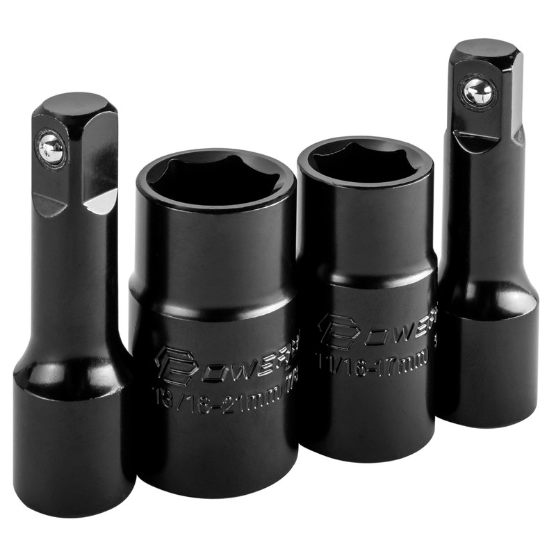 Powerbuilt Billy Club Universal Lug Wrench with Socket Storage, SAE