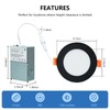 CycevSun 12 Pack Black Recessed Lights, Canless 4 Inch Soffit