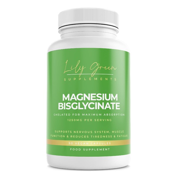 Lily Green | Magnesium Bisglycinate (Glycinate) 1250mg per Serving |