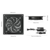 Nalle 120MM Quiet Cooling Single Fan System with Power Adapter