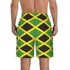 KAMQUERENCE Jamaican Flag Men's Swim Trunks Men's Swimsuit Quick Dry