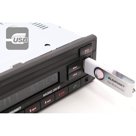 Blaupunkt Madrid 200 BT | Bluetooth, RDS Tuner, Freisprecheinrichtung, USB, Aux-In, 1-DIN