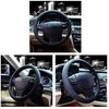 Valleycomfy Microfiber Leather Steering Wheel Cover Large-Size for F150 F250