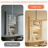 Majhoiw Modern Brushed Nickel Ceiling Light Fixture Modern 3 Lights