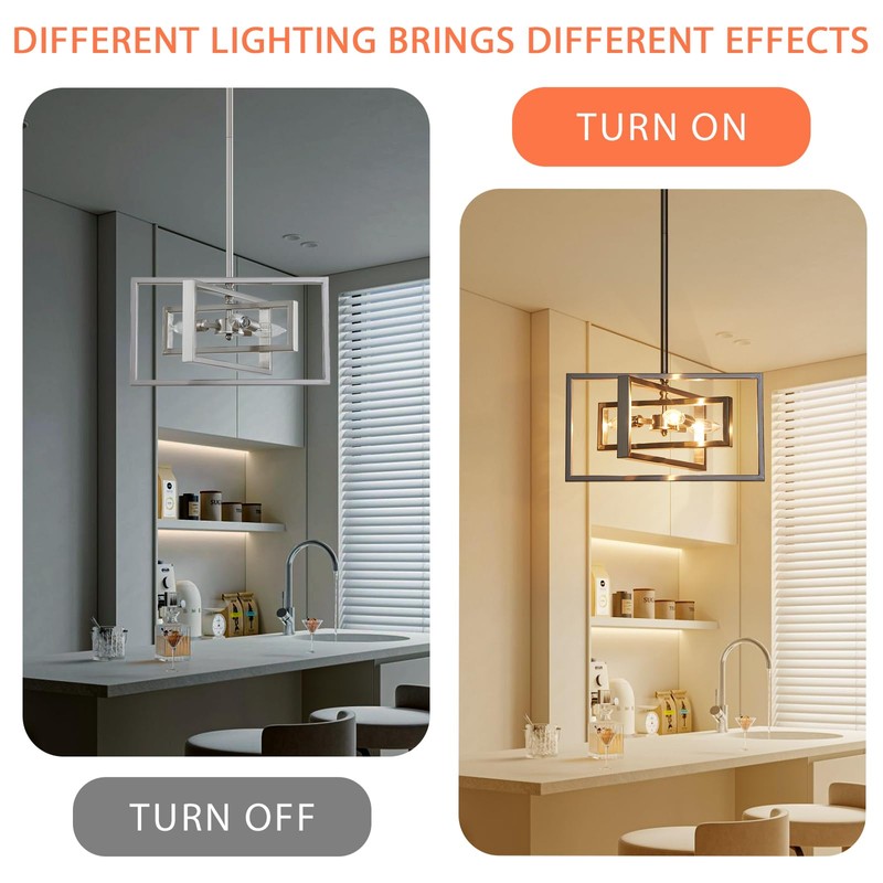 Majhoiw Modern Brushed Nickel Ceiling Light Fixture Modern 3 Lights