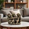 PlentifulHome 3 Wise Monkeys Statue - Hear No Evil, See