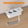 TANXIS Tischplatte Versenkbare Steckdose mit 1 USB und 1 Type-C,