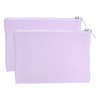 sourcing map PU Leather Makeup Bag, 2pcs Waterproof Cosmetic Organizer