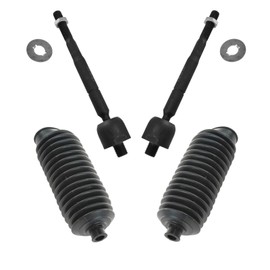 TRQ Inner Tie Rods & Bellows Kit Compatible with 2005-2010 Honda Odyssey