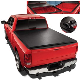 Roll-Up Vinyl Soft Tonneau Cover Replacement for 05-18 Nissan Frontier 5 Ft Short Bed Fleetside Truck