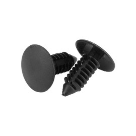 EVGATSAUTO Car Retainer Clips, Car Trim Clips, push rivets 100pcs 7.5mm Hole Dia Universal Plastic Car Door Trim Push Pin Rivets Fastener Black Car Fastener Rivet Trim Clips