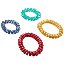 Vera Bradley Women's Elastic Hair Tie Set of 4 Hair Accessory, Tartan Plaid, One Size