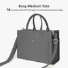 TOPDesign Heavy-Duty Canvas Tote Bag for Women, Adjustable Crossbody Handbag