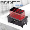 Greluma Pack of 2 DC 5V-120V Digital Voltage Display, 0.56