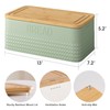kiplant Bread Box for Kitchen Countertop, Large Bread Storage Container