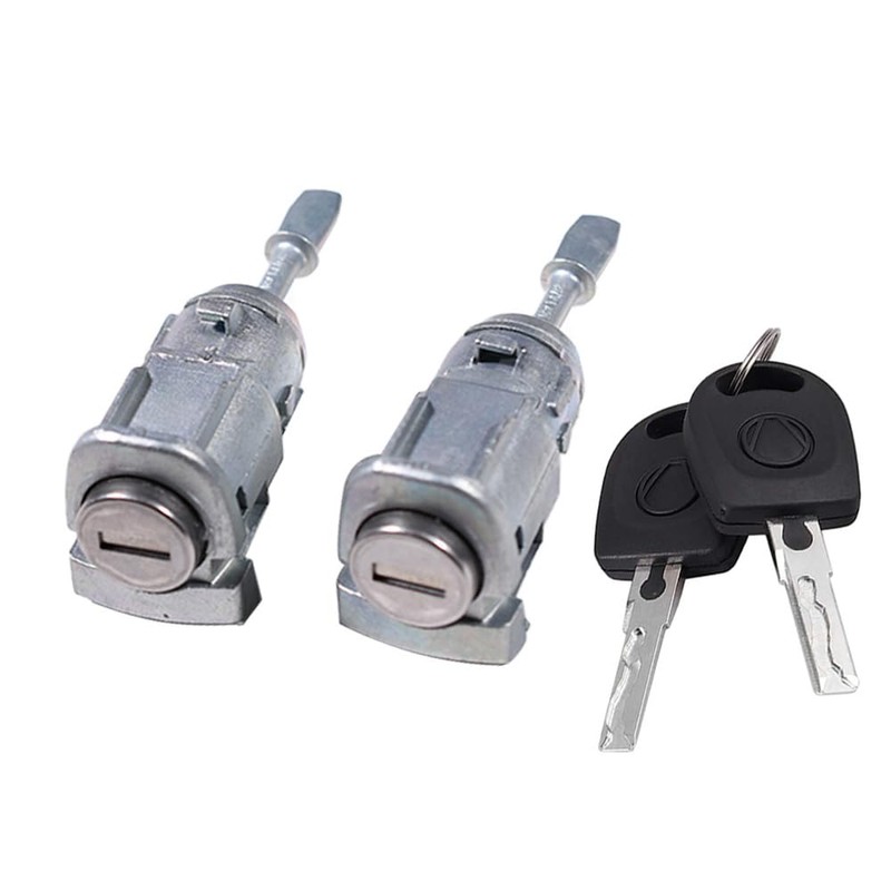 Front Left Right Door Lock Barrel Cylinder with 2 Keys
