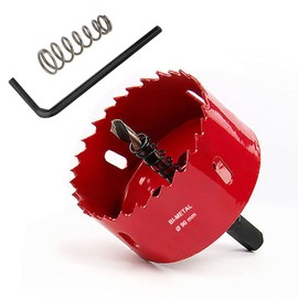 SagaSave 90mm HSS Bi-Metal Hole Saw with Corn Hole Drilling Cutter, Hole Cutter for Stainless Steel,Metal,Wood,Plastic,Drywall,Fiberboard,3.54inch 1PCS