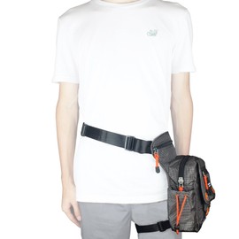 Innturt Nylon Leg Bag Thigh Pouch Fanny Pack Tactical Shoulder Messenger Bag Gray