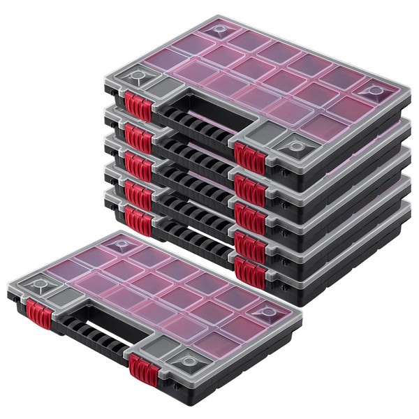 KADAX Organiser, Tool Box Made of Plastic, Small Parts Magazine
