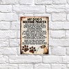 MY DOG'S BEDTIME PRAYER RETRO STYLE METAL TIN SIGN/PLAQUE (Great