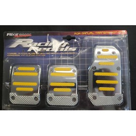 Pilot Motorsports Chrome Plated Aluminum Racing Pedals For Manual Transmission.