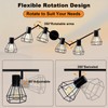 HiBay 6-Light Track Lighting, Directional Rotatable Ceiling Light Fixture, Black