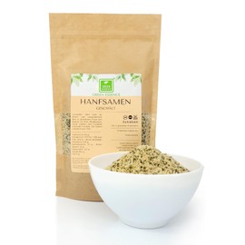 Hanfsamen geschält 500g von der Grünen Essenz - hochwertiges, vielseitiges Superfood - proteinhaltige Hanfsamen - naturbelassen & vegan - Pflanzenprotein