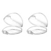 Dummy Case 2Pcs Transparent Pacifier Case Pacifier Holder Box BPA-Free