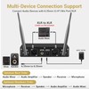 Wireless Microphone System, TONOR Professional Metal Cordless Karaoke Microphones, Handheld