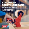 tesapack Strong - Geräuscharmes Paketklebeband zum Verpacken von Paketen und