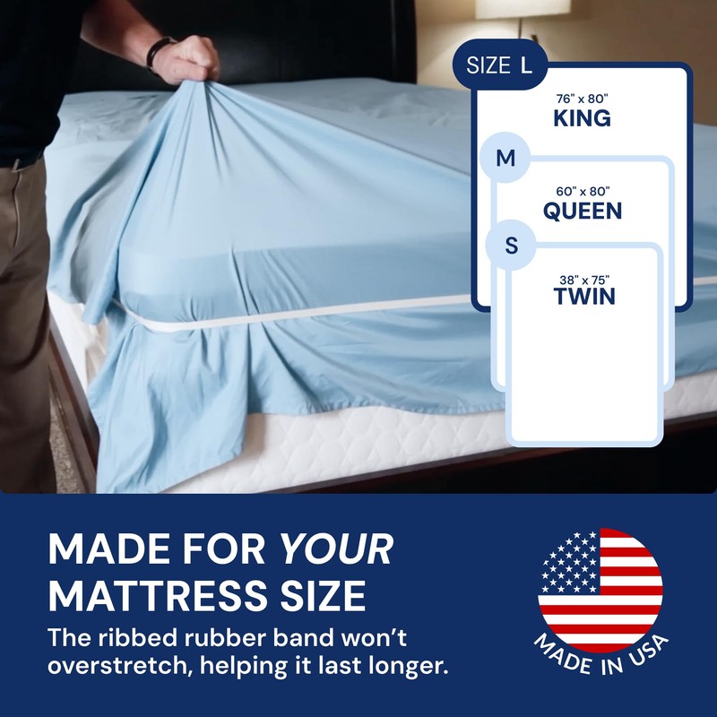RUBBER HUGGER Elastic Fitted Sheet Straps - King Size Rubber