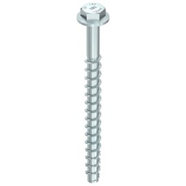 MULTI-MONTI-plus Concrete Screw Blue Galvanised Hexagonal Head with Washer 12.0 x 80 - Pack of 25