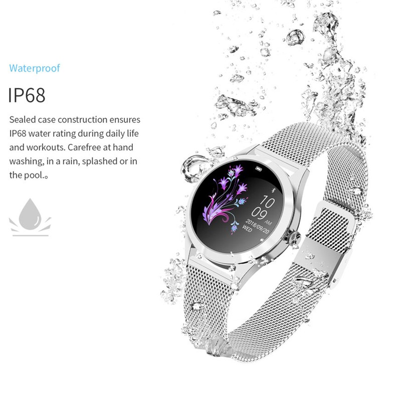 KW10 Ladies Smart Sports Watch Bracelet Round Screen Smart Monitoring