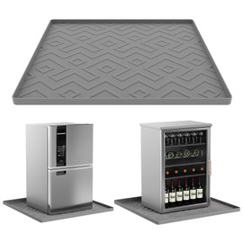 EWX Mini Fridge Mat 19.7"x19.7"x0.4" - Non-Slip, Spill-Proof, Drip Prevention | Ideal for Refrigerators, Washing Machines, Dryers, Wine Coolers, and Dishwashers