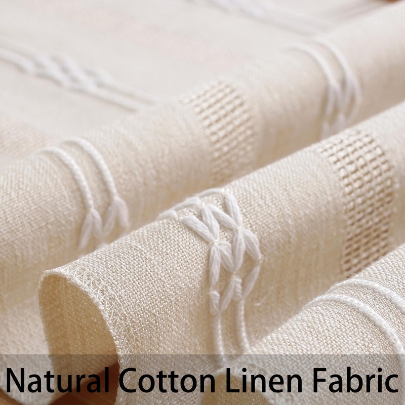 Cenebonxy Rustic Boho Table Runner, Farmhouse Table Runners 36 Inches