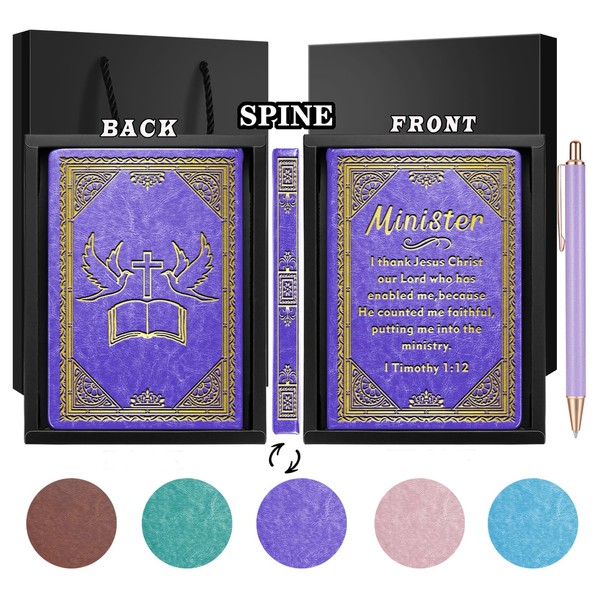 WHLBHG Minister Gift Pastor Gifts Minister Lined Journal Praying Religious