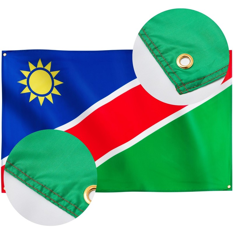 Runesol Namibia Flag, 91x152cm, 3ft x 5ft, Namibian National Flag,