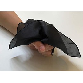 London Magic Works Magicians Silks with Tricks (Black, 18 inch)