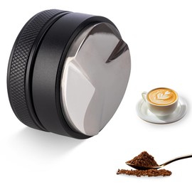 VIVIIHOO Espresso Distributor 58 mm Diameter Black Stainless Steel Coffee Leveler and Distributor for Perfect Extraction of Barista Quality