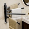 Swivel Towel Rack 5 Arm Swivel Towel Bar Wall Mounted