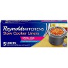 Reynolds Kitchens Slow Cooker Liners 5 Pack for 1 to 3 Quart Oval Cookers
