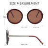 JOOX Round Circle Sunglasses Women's Polarised UV400 Protection Retro Metal